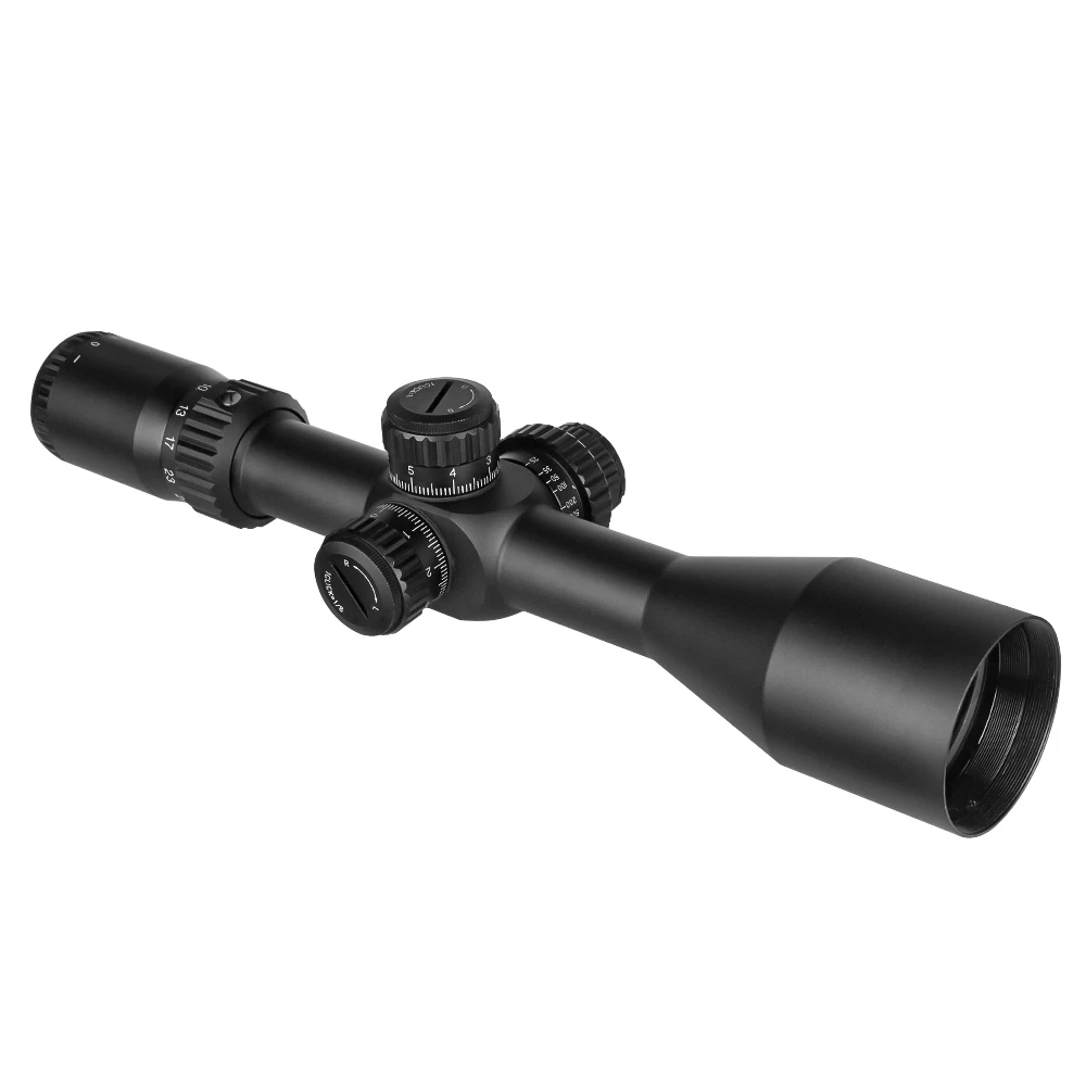 SPINA OPTICS High Resolution Scope FFP 4.5-27x50 Tactical Scope with Red Illumination