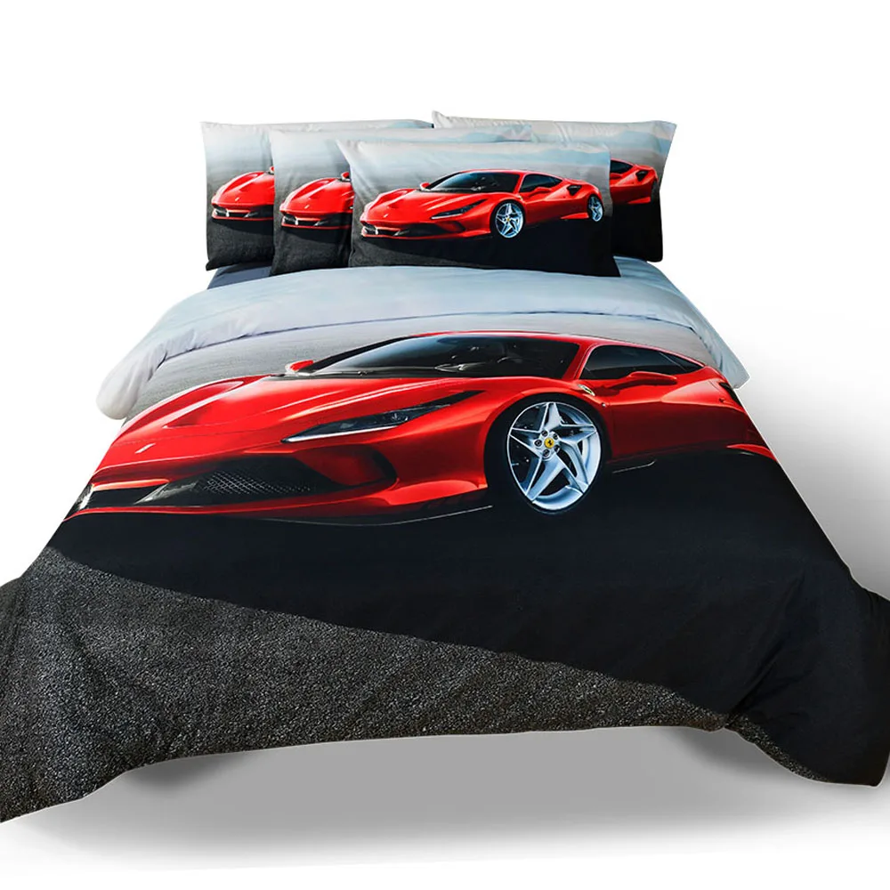 3D Duvet Cover Bedding Set 100% Microfiber Fabric Digital Printed Bedsheets Children 3D Bedsheet Fabric 120Gsm