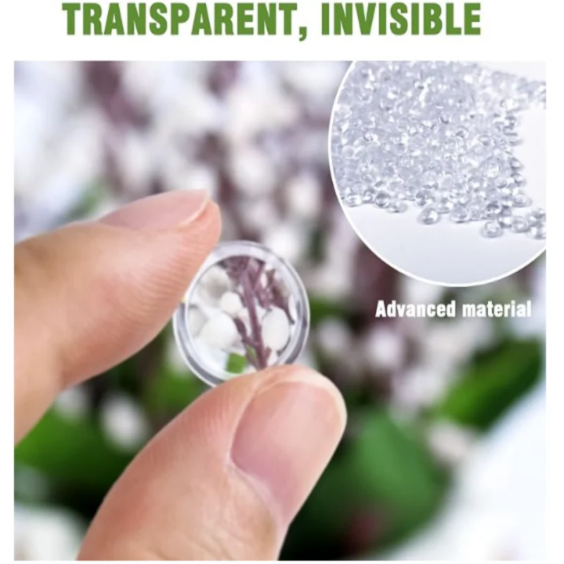 Super High Viscosity Cabinet Door Bumpers Clear Adhesive Pads New PU Material Glass Hardware Bumpers for Drawers Glass Tops