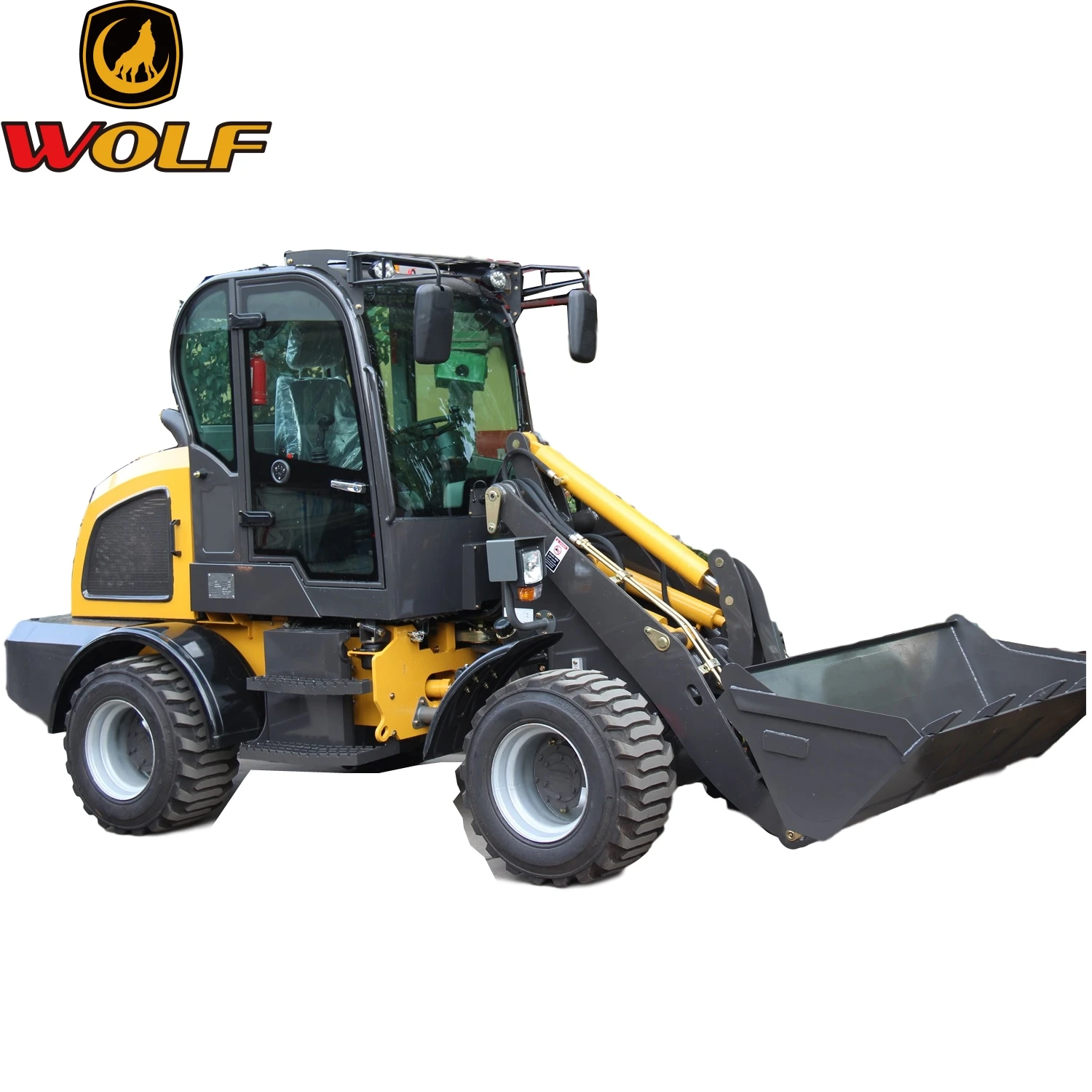 WL816 Wolf New Loader 1.6ton Mini Loader with Bale Spear