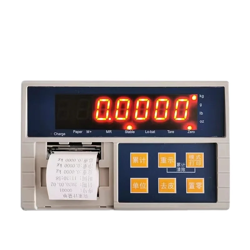 scale thermal LCD/LED electronic ticket weighing indicator for instrument industrial scale head