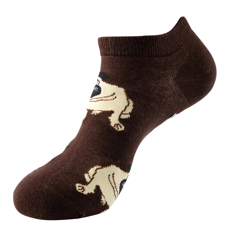 Fun Food  cartoon animal  and Beverage Novelty no show low ankle socks women pink ankle ladies  womens socks