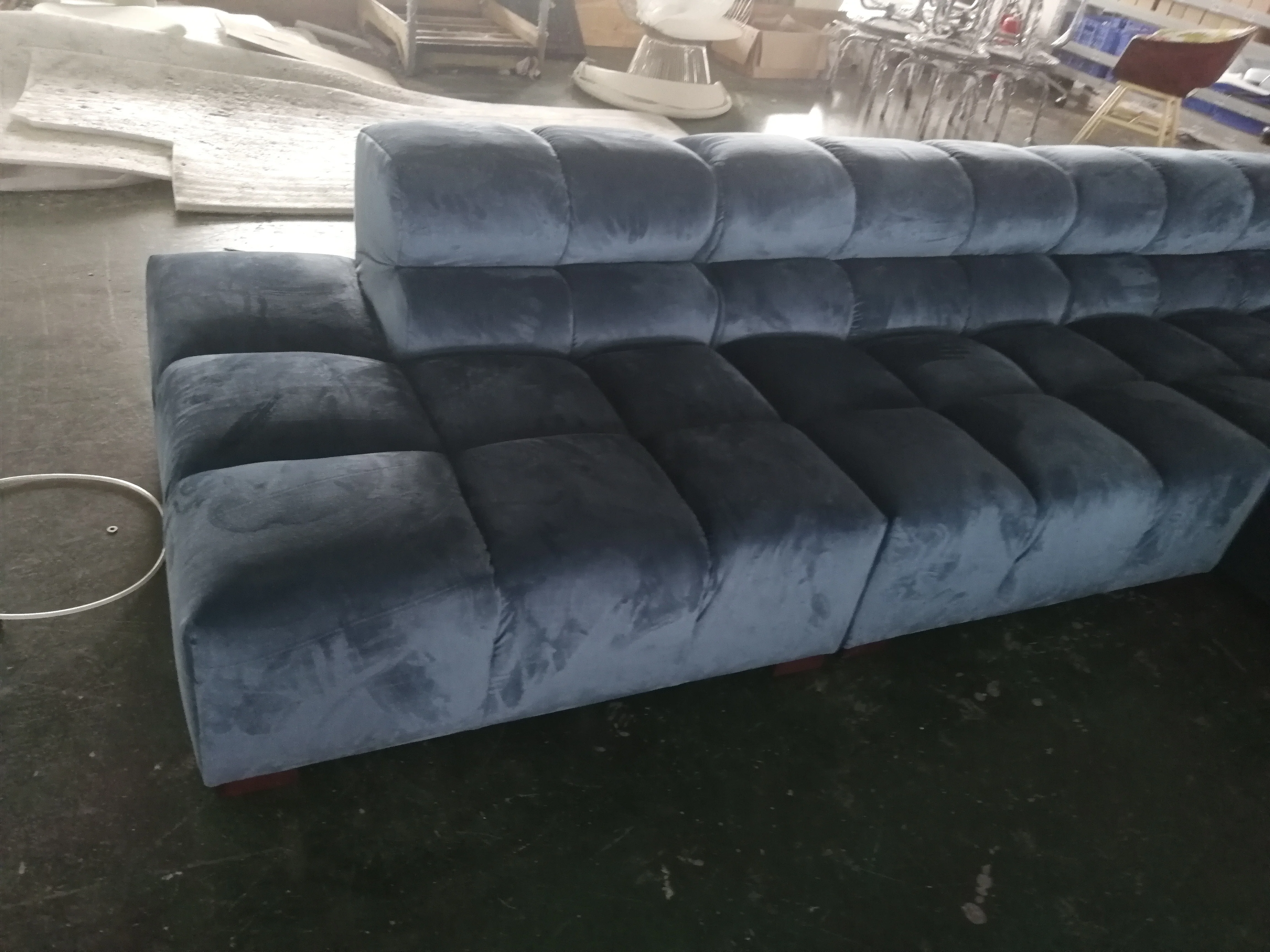 New Design Grey High End Diy Modular Living Room Fabric Extra Large Corner Sofa