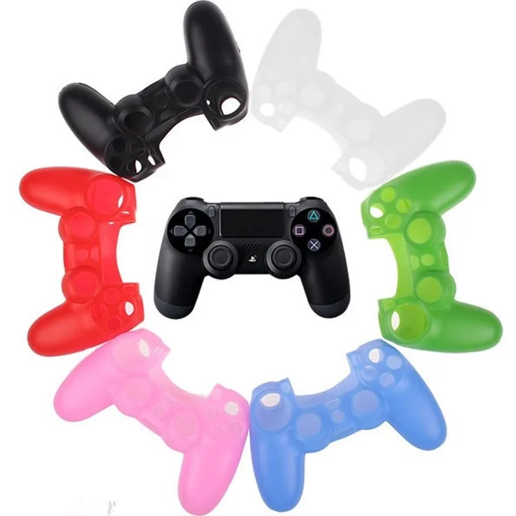 
For PS4 Gamepad Silicone Cover Rubber camouflage Case Protective Cover for Playstation 4 Controller Controle Joystick 
