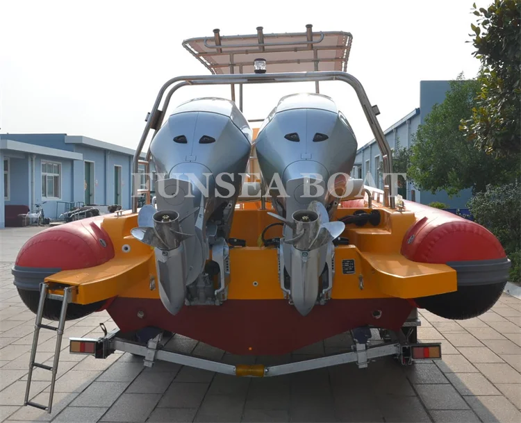 manufacturer 28 ft 860 long uae fiber fiberglass luxury rib semi rigid inflatable yacht speed day boats for water sports