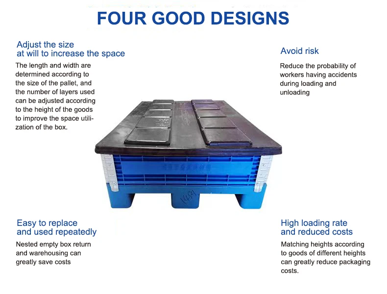 High load bearing Plastic pallet Storage Box Transport Box