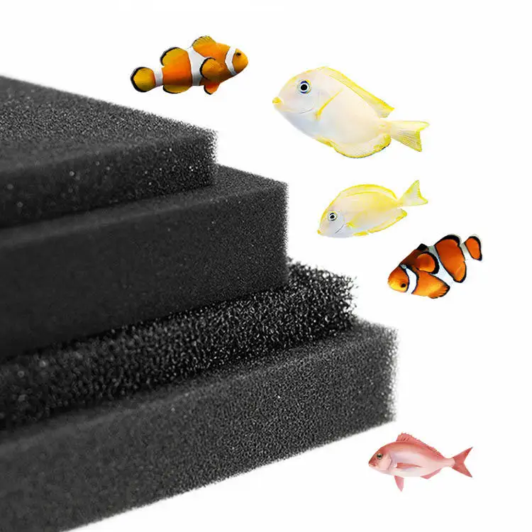 Customized Water Aquarium Sponge Foam Sheet Filter 10-60PPI Reticulated Polyurethane Filter Foam Sponge