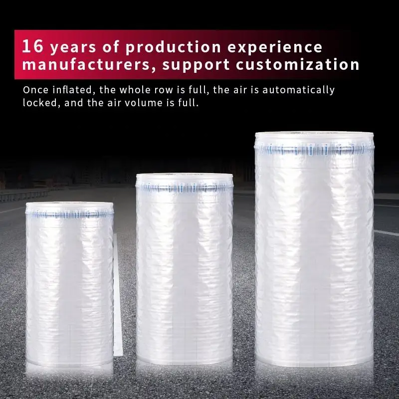 High Quality Pa/pe Transparent Cushion Film Inflatable Air Filled Packaging Bubble Air Column Rolls