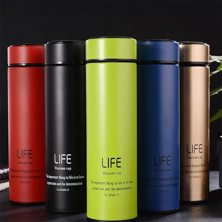500ML cup customization color nano alkaline water flask tumbler with closing lid insulated vacuum steel VR-A-6482