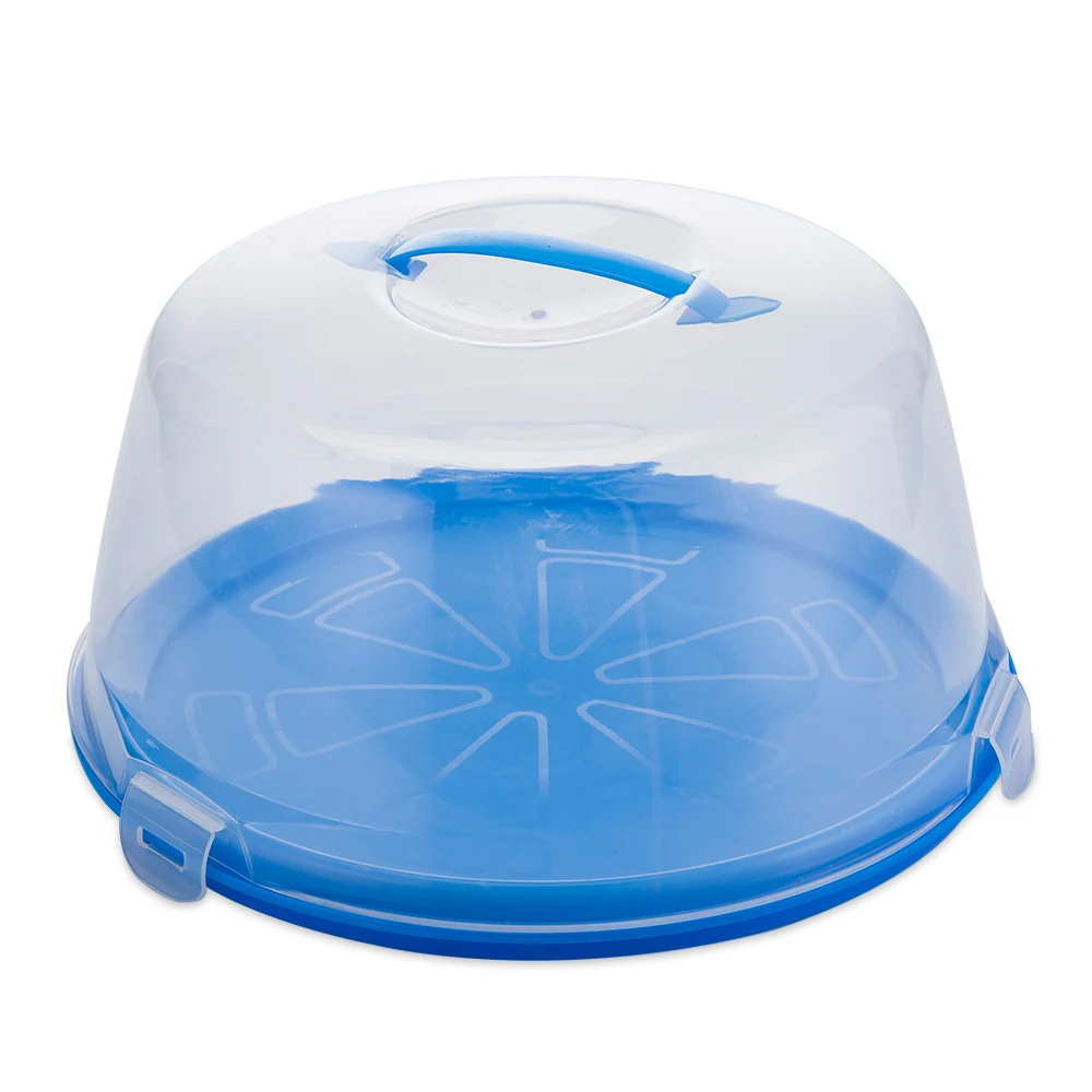 High quality custom color clear round plastic cake container