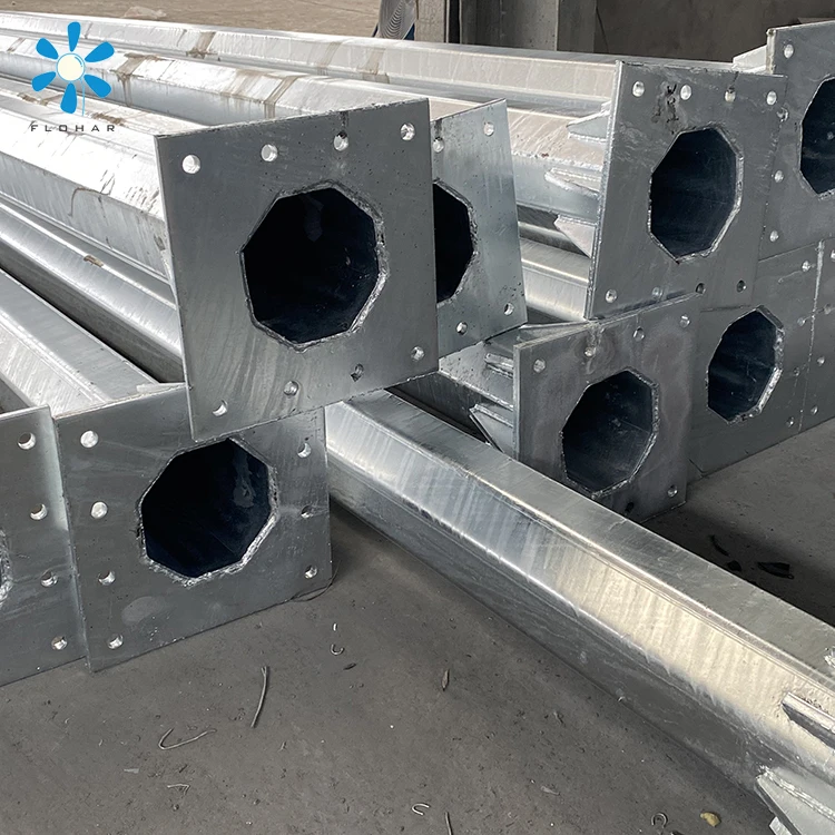 China made customized steel led traffic signal light pole for sale