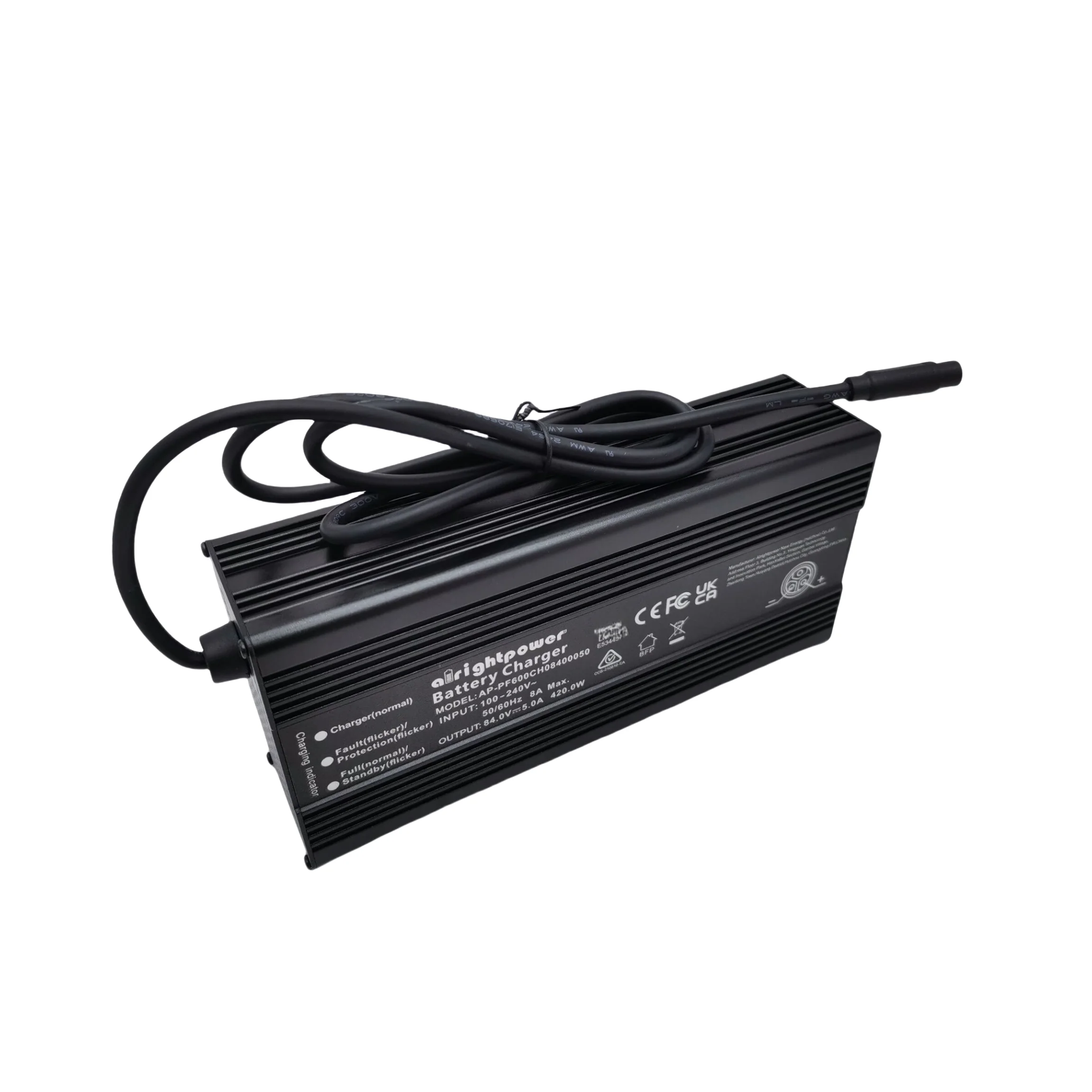 84V 5.0A Original Charger for INMOTION RS Electric Scooter 84V 5A Fast Charger Max 8A 420.0W 3-Pin Charger Spare Parts