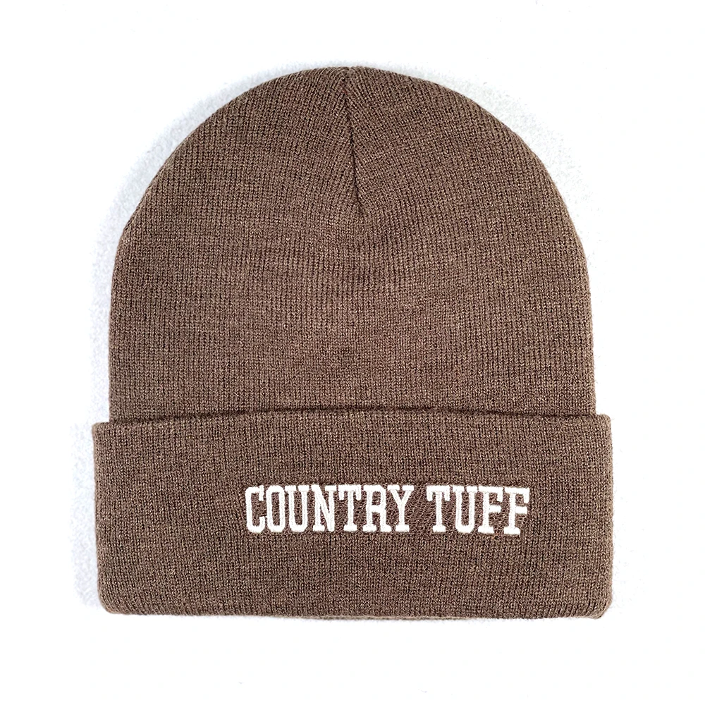 Custom Design Embroidery Patch Logo High Quality Unisex Cuff Plain Skull Cap Knitted Acrylic Winter Hat Fisherman Slouchy Beanie