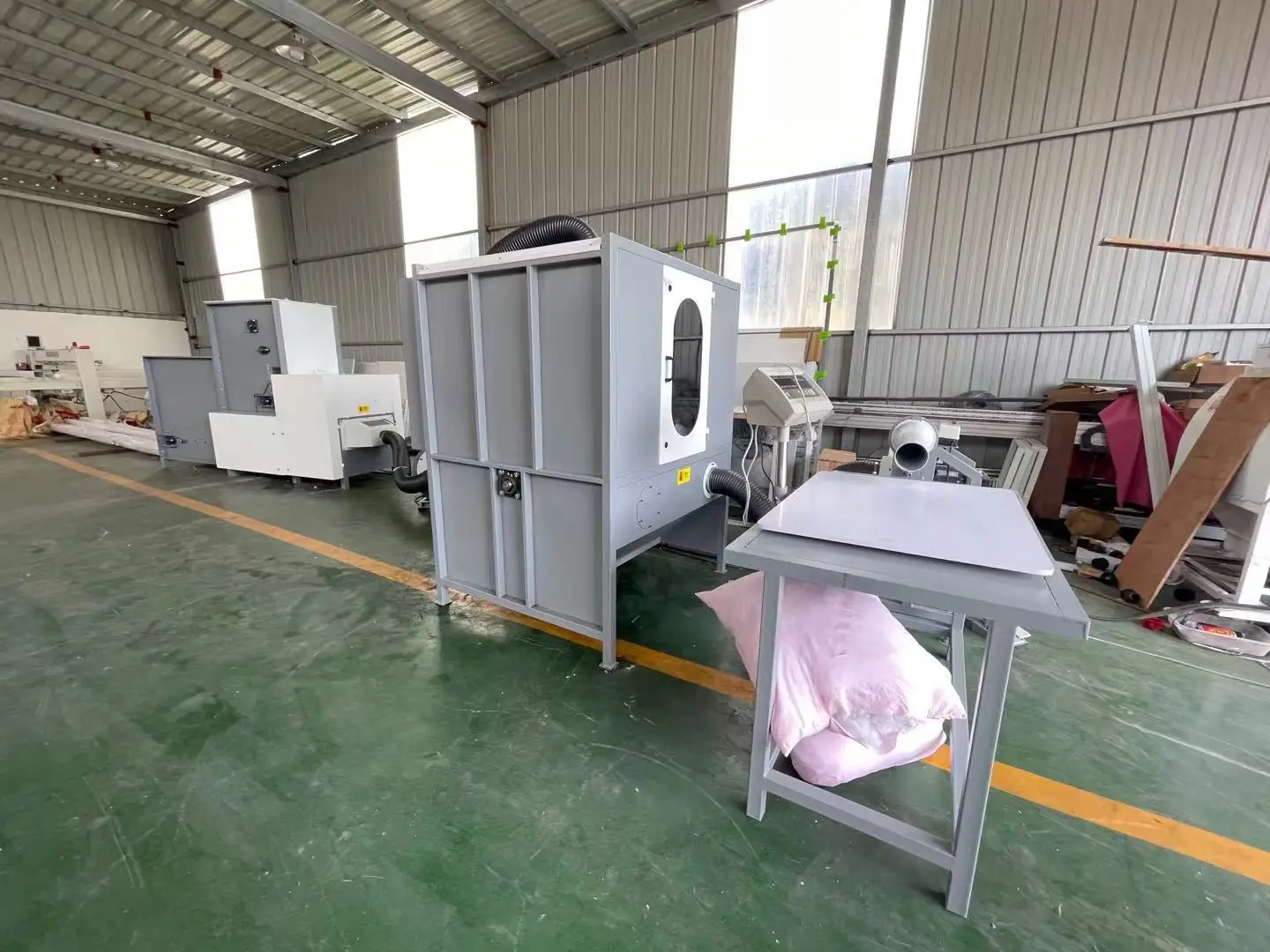 Automatic Pillow Cushion Toy Stuffing Machine Foam Cotton Polyester Filling Machine Production Line