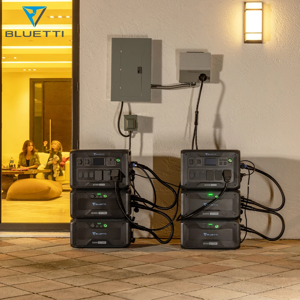 BLUETTI AC500 5000W Solar Generator for Backup Battery at Home