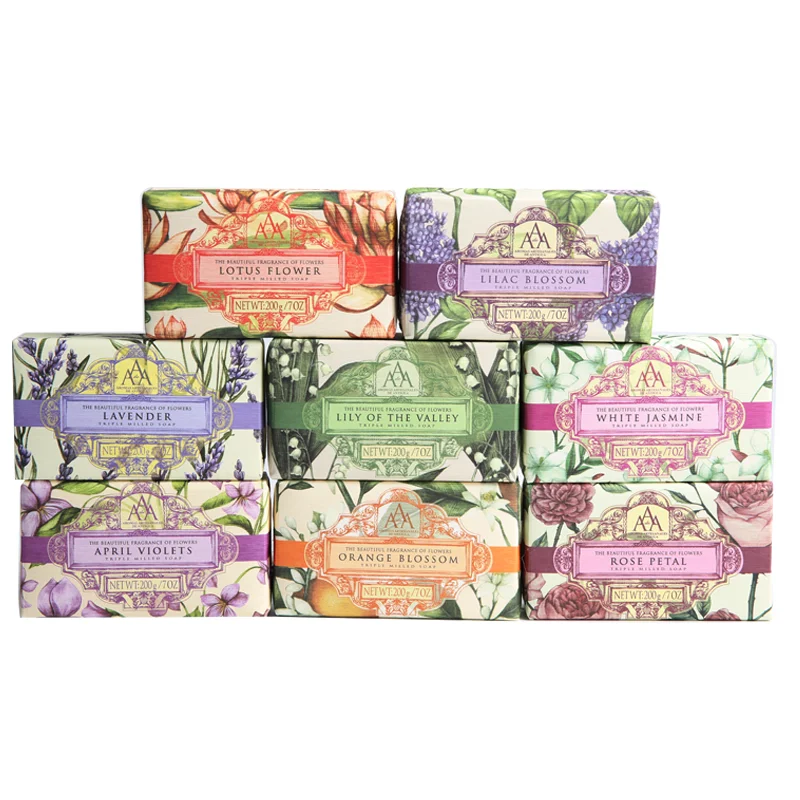 Natural no chemical additions scented the flowers handmade soap OEM