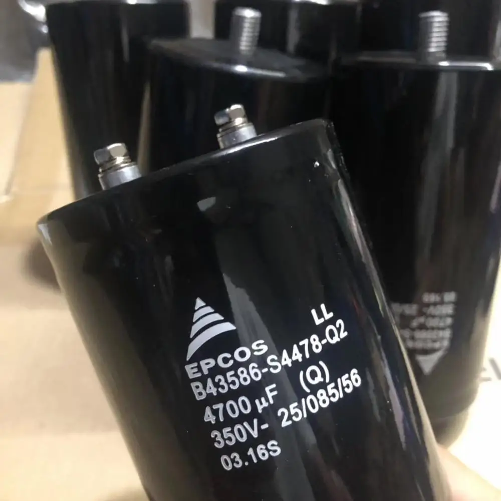 B43586-S4478-Q2  Screw foot high voltage electrolytic capacitor  4700UF 350V    inverter capacitor