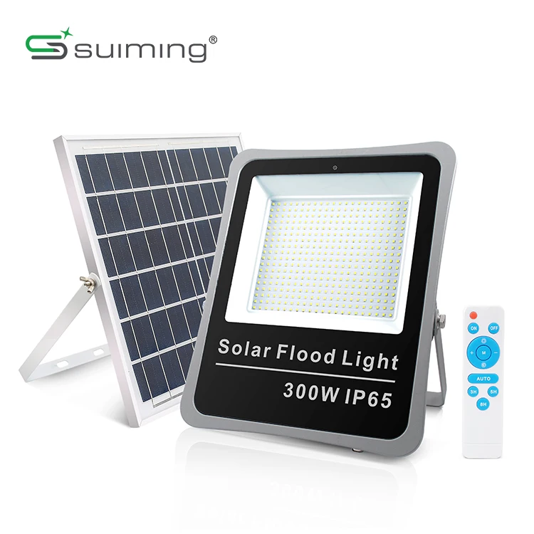 Very Bright Solar Flood Light SMD2835 Chip Sd Solar Flood Light LED Black Electric Garden Luces Led 80 Led Street Light 100w 100