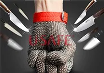 Перчатки для защиты от порезов и царапин из нержавеющей стали 316L электрические пилы перчатки труда дышащие кухонные