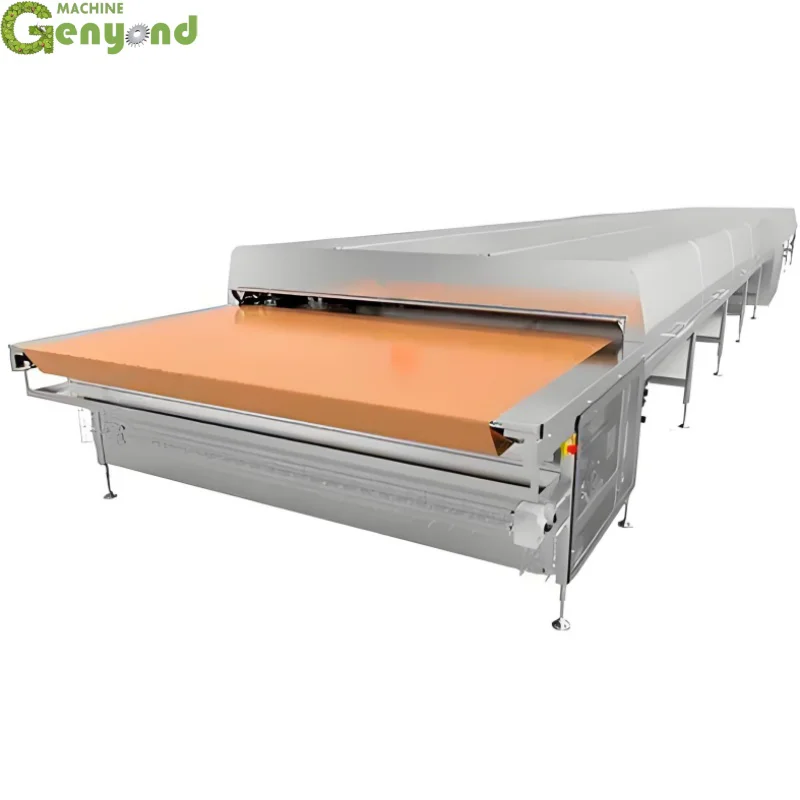 Shanghai Genyond Chocolate Panning Machine Coating Equipment Chocolate Small Enrober Cooling Tunnel