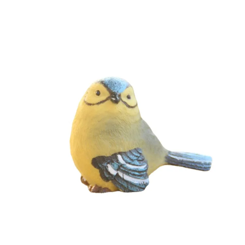 Миниатюрные полимерные фигурки птиц в морском стиле из полирезины для миниатюрной сказочной садовой панели