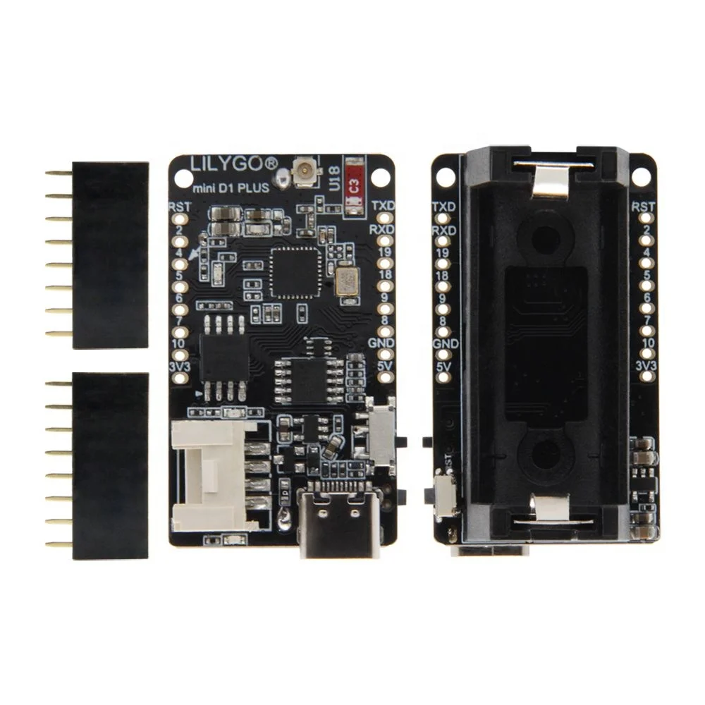 TTGO T-OI PLUS RISC-V ESP32-C3 MCU Development Board Rechargeable 16340 Battery Holder Support Wi-Fi&BLE
