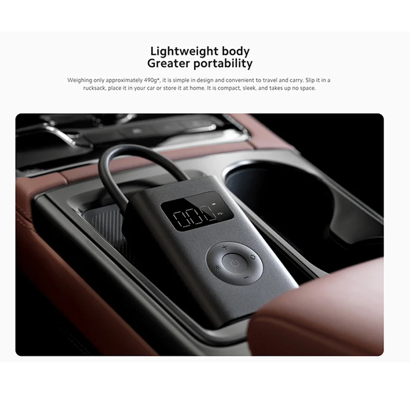 Xiaomi Portable Electric Air Compressor 2 Air Compressor Tire Sensor Pump Mijia 2 Portable Electric Air Compressor