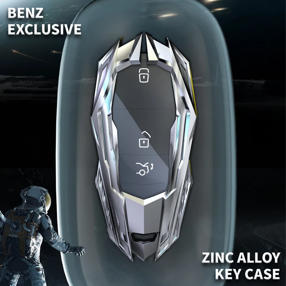Key Fob Cover Case Keychain for Mercedes Benz CLA CLS CLK GLK GLA AMG GL ML SLK