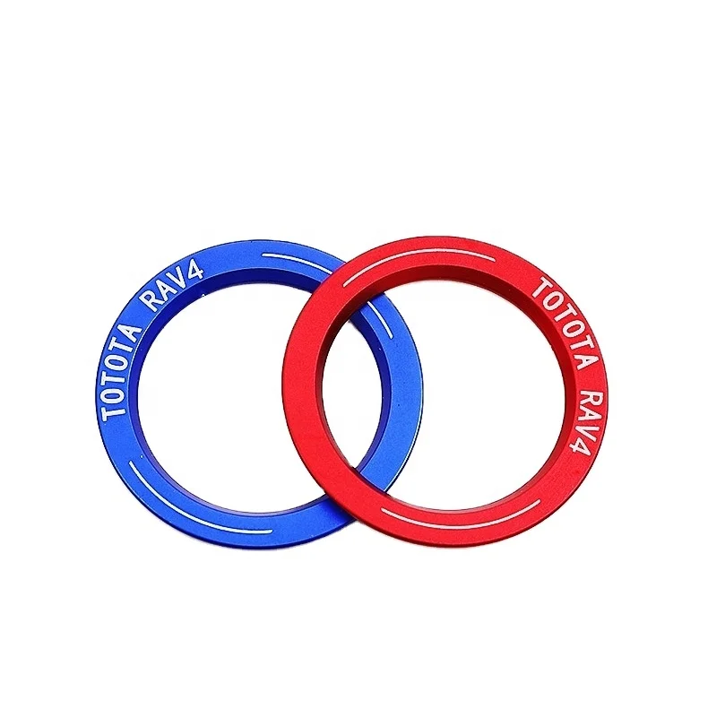 
Декоративное кольцо с одним ключом, ручка питания автомобиля, оптовая продажа, подходит для 19 Rongfang, кольцо зажигания из алюминиевого сплава Rav4 