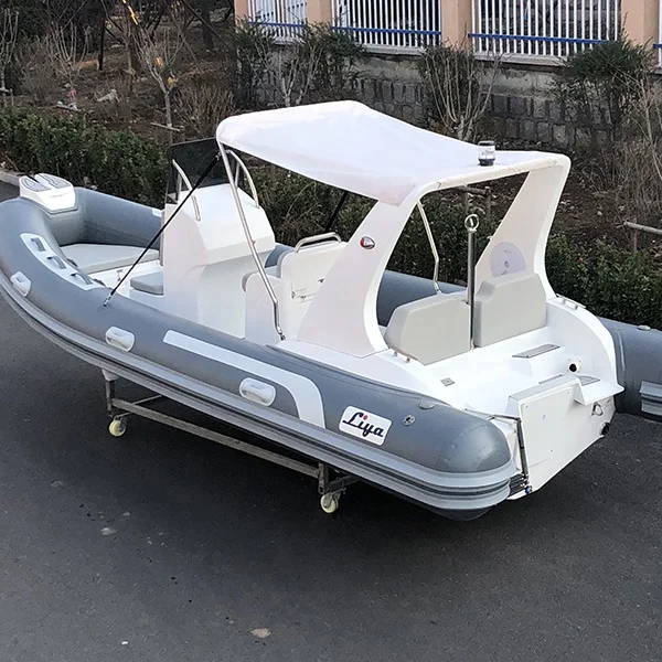 
CE approved 5.2m fiberglass hull rib boat inflatable fishing boat 