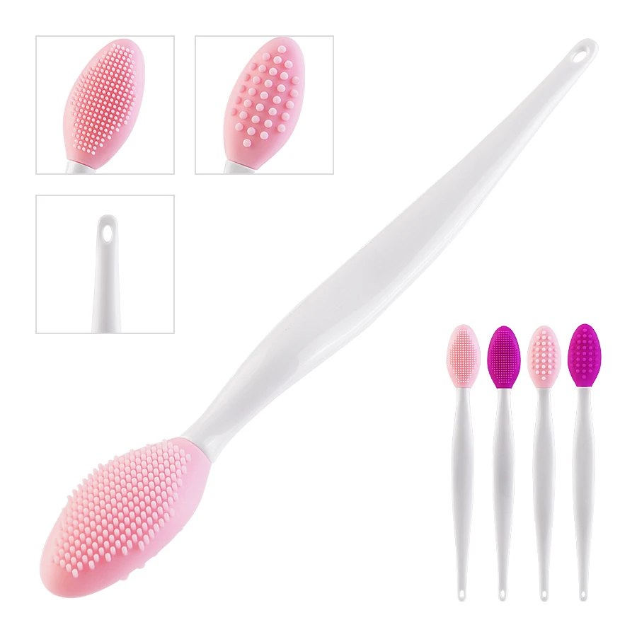 Silicone Nose Cleansing Brush Blackhead Remover Facial Kit for Women Lip Scrubber