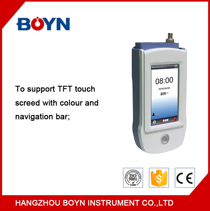 DDBJ-351L Laboratory portable high precision conductivity meter with TFT touch screen support USB and Firmware Upgrade function