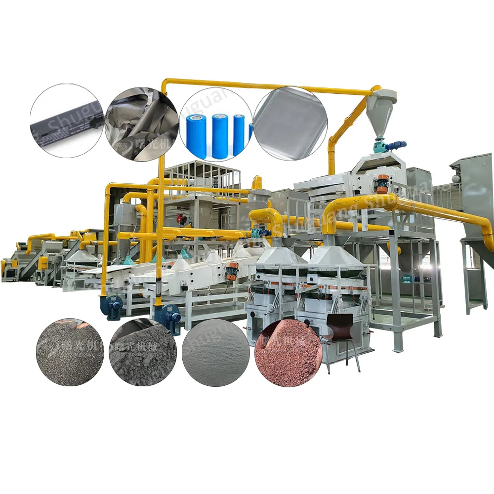Waste Lithium Ion Battery Scrap Recycling Manufacture Machine