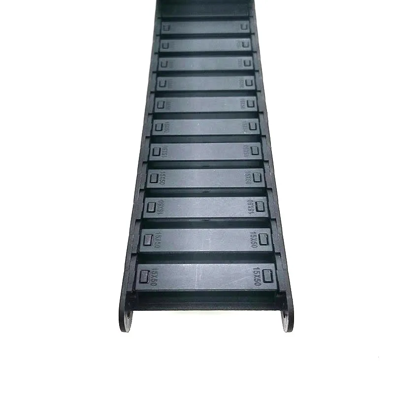 15 x15 Nylon cable tank chain supporting chain bridge semi closed openable small towline