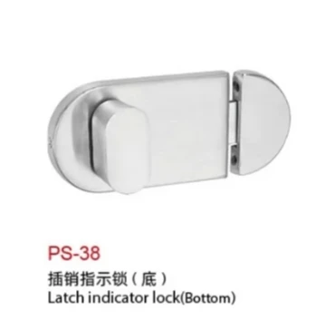 Public toilet Toilet partition Hardware 304 stainless steel door latch latch indicator lock (bottom)