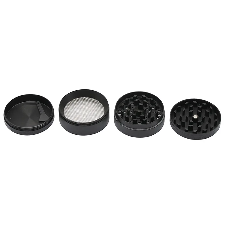 Custom 50mm-100mm 4 Layer Zinc Alloy Herb Grinder Manufacturer
