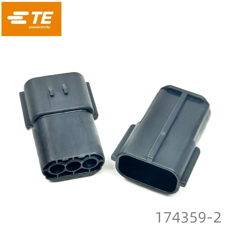 Original Hybrid Connector TE 174359-2 Tyco AMP Wire to Wire 3 Pin Center Line Male Crimp Black Housing for Sale