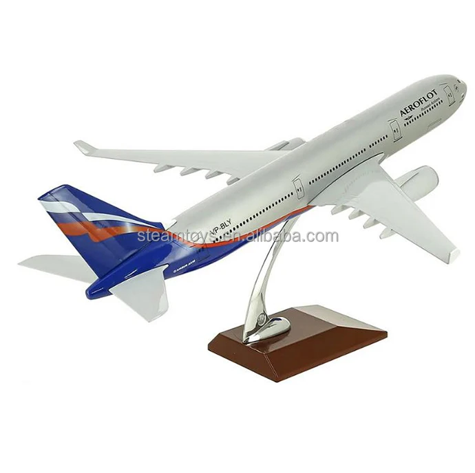Large Aircraft Model Resin 47CM Aeroflot A330 Russian Airlines Airplane Desktop 47cm Plane Model for Gift and Display