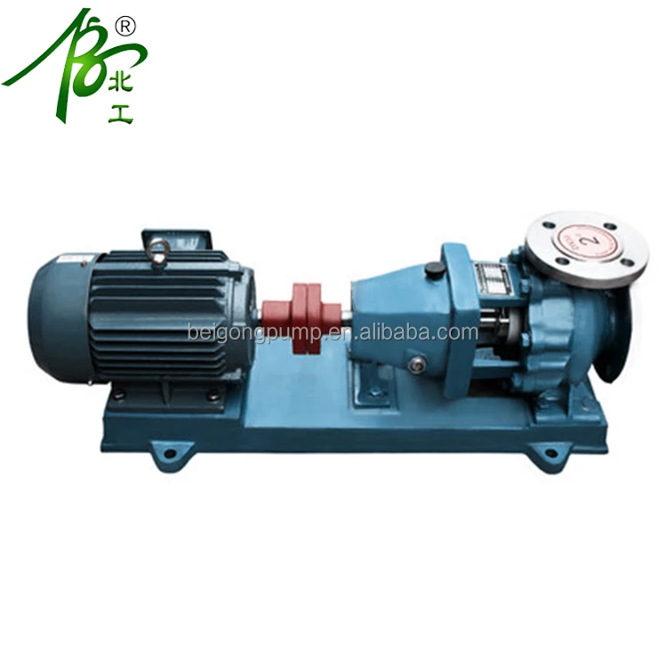 IH IHF industrial chemical pump stainless steel end suction pump explosion-proof hot oil delivery pump
