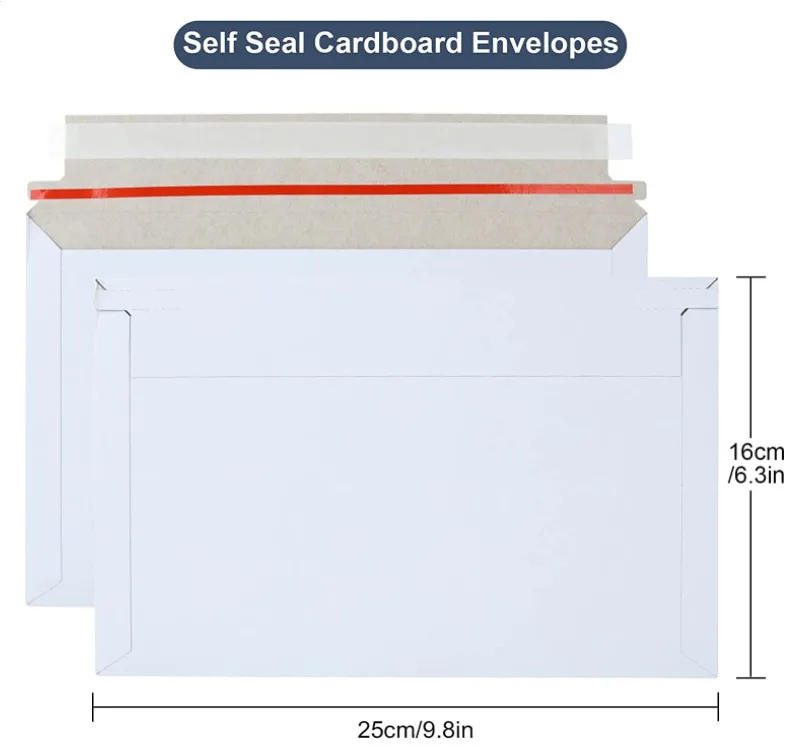 Custom A5 A4 Size Biodegradable Blank Express Document Packaging Mailing Envelope Paper Bag