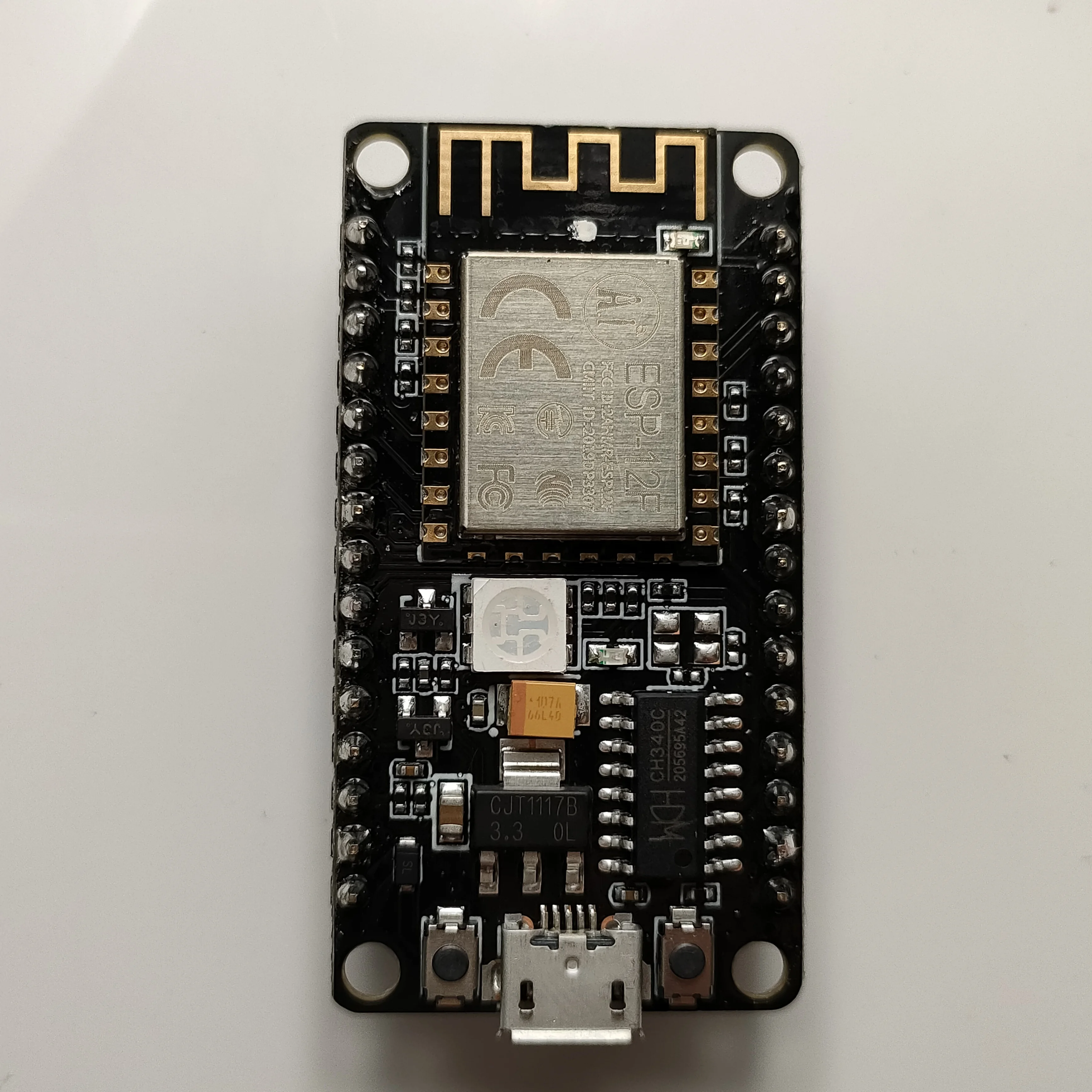 Беспроводной модуль NodeMcu Lua WIFI макетная плата ESP8266 с антенной на печатной плате и usb порт ESP-12F