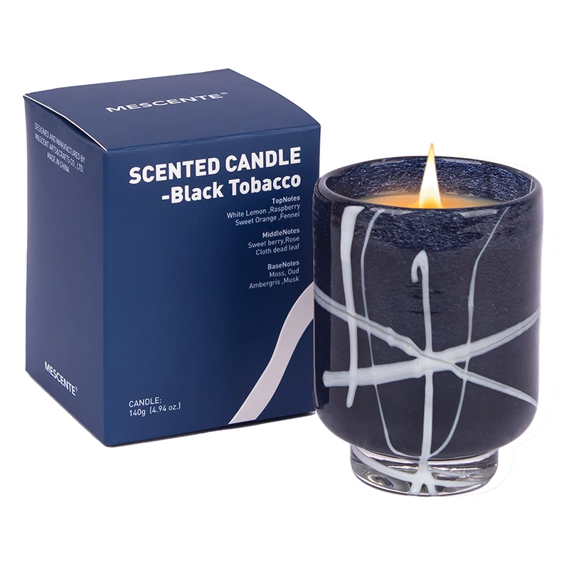 Mescente luxury candle boxes packaging christmas halloween scented candles, candle fragrance oil