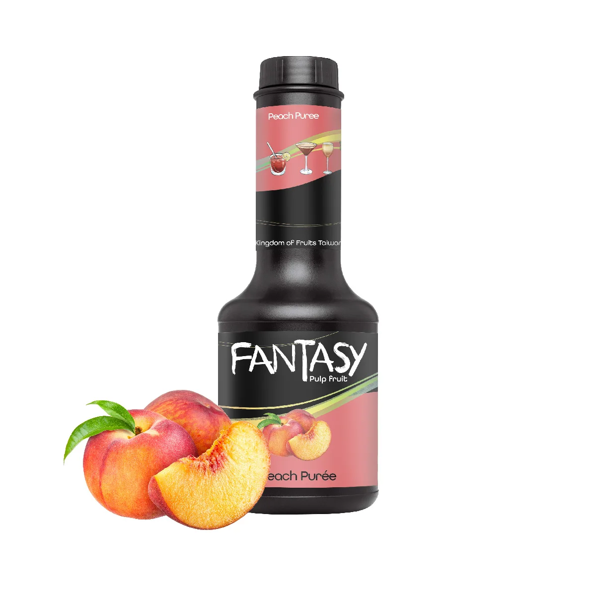 Peach fruit syrup concentrate