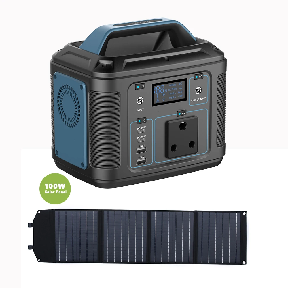 Manufacture fast Charger 200W 300W 500W Solar Power Station Portable Power Generator for Camping AC/DC Type C Output OEM/ODM