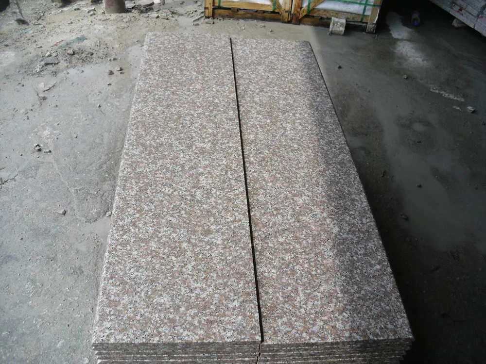 Chinese Polished Granite Step Tiles G687 Pink Granite Stone Stairs