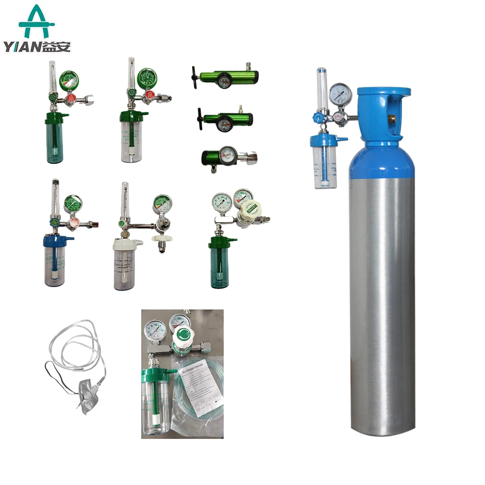 CGA870/CGA580 CGA540 Portable Medical Oxygen Inhaler Suction Flow Control Device Pediatric Oxygen Regulator Parts