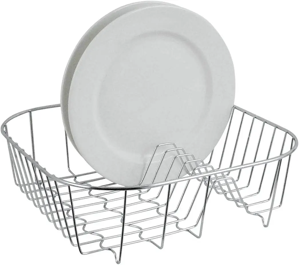 Kitchen Organizer Simple Wire Dish Dryer Drain Holder Cabinet Steel Chrome Wire Bowl Dish Drainer And Organizer