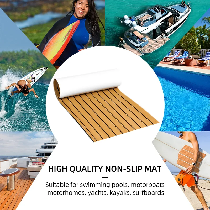 Reliable quality EVA Foam marine flooring Faux Teak yacht Decking Sheet Foam Boat Floor Mat