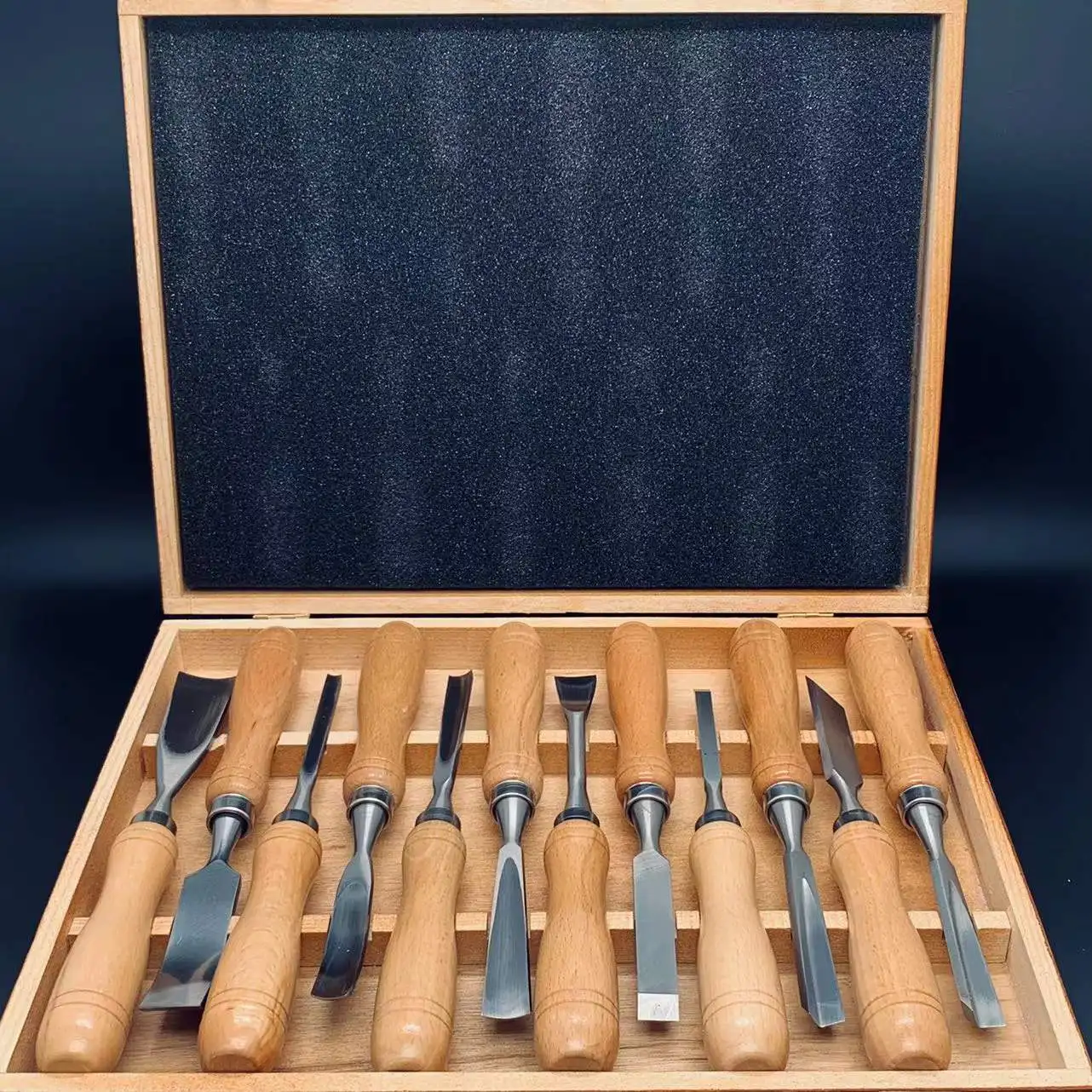 Customized LOGO Good Quality Chisel Carpenter Tools 12pc Carving Chisel Wood Chisel