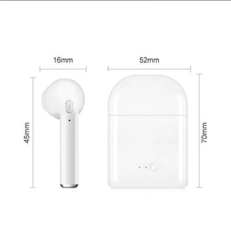 BT 4 2 СПЦ i7s беспроводные наушники i8 Bluetooth с зарядным чехлом устройством для iphone XS Max